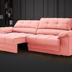 Sofá com Carregador USB e Molas no Assento Retrátil Reclináve