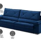 Sofá Com Carregador Usb E Molas No Assento Retrátil Reclináve