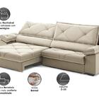 Sofá Com Carregador Usb E Molas No Assento Retrátil Reclináve