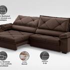 Sofá Com Carregador Usb E Molas No Assento Retrátil Reclináve