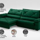 Sofá Com Carregador Usb E Molas No Assento Retrátil Reclináve