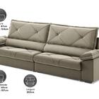 Sofá Com Carregador Usb E Molas No Assento Retrátil Reclináve