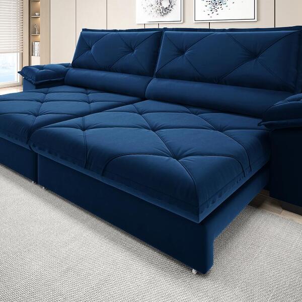 Sofá Com Carregador Usb E Molas No Assento Retrátil Reclináve