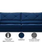 Sofá Com Carregador Usb E Molas No Assento Retrátil Reclináve