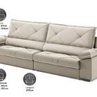 Sofá Com Carregador Usb E Molas No Assento Retrátil Reclináve