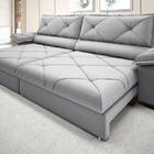 Sofá Com Carregador Usb E Molas No Assento Retrátil Reclináve