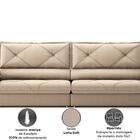 Sofá Com Carregador Usb E Molas No Assento Retrátil Reclináve