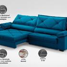 Sofá Com Carregador Usb E Molas No Assento Retrátil Reclináve