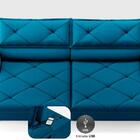 Sofá Com Carregador Usb E Molas No Assento Retrátil Reclináve