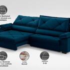 Sofá Com Carregador Usb E Molas No Assento Retrátil Reclináve