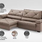 Sofá Com Carregador Usb E Molas No Assento Retrátil Reclináve