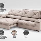 Sofá Com Carregador Usb E Molas No Assento Retrátil Reclináve