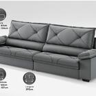 Sofá Com Carregador Usb E Molas No Assento Retrátil Reclináve