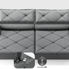 Sofá Com Carregador Usb E Molas No Assento Retrátil Reclináve