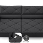 Sofá Com Carregador Usb E Molas No Assento Retrátil Reclináve