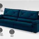 Sofá Com Carregador Usb E Molas No Assento Retrátil Reclináve