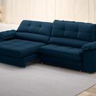 Sofá Com Carregador Usb Retrátil Reclinável Monaco 2,10m Velo