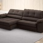 Sofá Com Carregador Usb Retrátil Reclinável Monaco 2,50m Velo