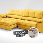 Sofá Com Carregador Usb Retrátil Reclinável Monaco 2,50m Velo