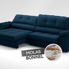 Sofá Com Carregador Usb Retrátil Reclinável Monaco 2,90m Velo