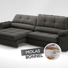 Sofá Com Carregador Usb Retrátil Reclinável Monaco 2,90m Velo