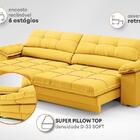 Sofá Com Carregador Usb Retrátil Reclinável Montreal 2,10m Ve