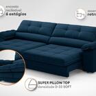 Sofá Com Carregador Usb Retrátil Reclinável Montreal 2,10m Ve