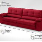 Sofá Com Carregador Usb Retrátil Reclinável Montreal 2,10m Ve