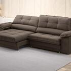 Sofá Com Carregador Usb Retrátil Reclinável Montreal 2,10m Ve