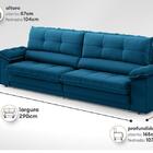 Sofá Com Carregador Usb Retrátil Reclinável Montreal 2,90m Ve