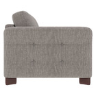 Sofá Com Chaise Direita 200cm Platon Linho Cinza - Gran Belo