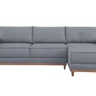 Sofá Com Chase 5 Lugares Tóquio Cinza