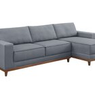 Sofá Com Chase 5 Lugares Tóquio Cinza