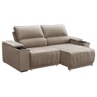 Sofa Com Porta Copo 4 Lugares 190cm Retratil E Reclinavel Lio