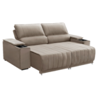 Sofa Com Porta Copo 4 Lugares 190cm Retratil-reclinavel Lion