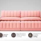 Sofá Com Porta Copos Carregador Usb Ret Rec Murano 2,30m Velo