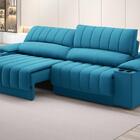 Sofá Com Porta Copos Carregador Usb Ret Rec Murano 2,30m Velo