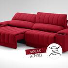 Sofá Com Porta Copos Carregador Usb Ret Rec Murano 2,50m Velo