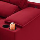 Sofá Com Porta Copos Carregador Usb Ret Rec Murano 2,50m Velo