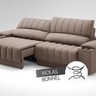 Sofá Com Porta Copos Carregador Usb Ret Rec Murano 2,50m Velo