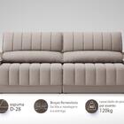 Sofá Com Porta Copos Carregador Usb Ret Rec Murano 2,50m Velo