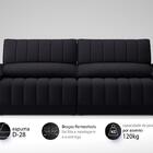 Sofá Com Porta Copos Carregador Usb Ret Rec Murano 2,50m Velo