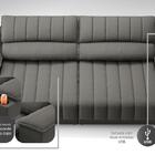 Sofá Com Porta Copos Carregador Usb Ret Rec Murano 2,50m Velo