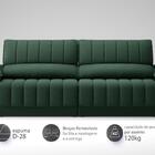 Sofá Com Porta Copos Carregador Usb Ret Rec Murano 2,50m Velo