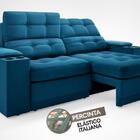 Sofá Com Porta Copos E Carregador Usb Eureka 1,70m Assento Re