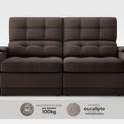 Sofá Com Porta Copos E Carregador Usb Eureka 1,70m Assento Re