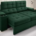 Sofá Com Porta Copos E Carregador Usb Eureka 1,70m Assento Re