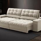 Sofá Com Porta Copos E Carregador Usb Ret Rec Luke 2,30m Velu