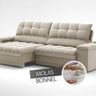 Sofá Com Porta Copos E Carregador Usb Ret Rec Luke 2,30m Velu