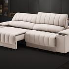 Sofá Com Porta Copos E Carregador Usb Retrátil E Reclinável M